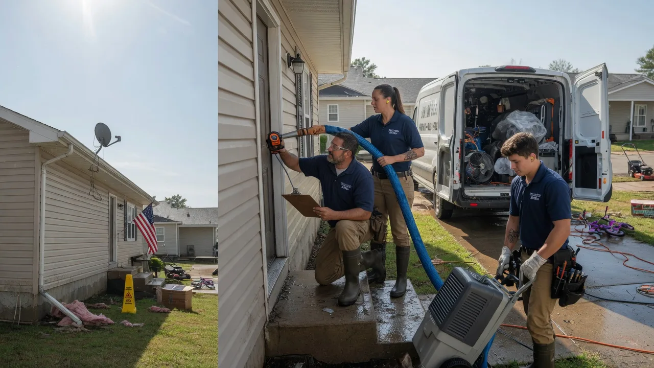 Ceiling Water Damage Restoration in Afton, OK near me